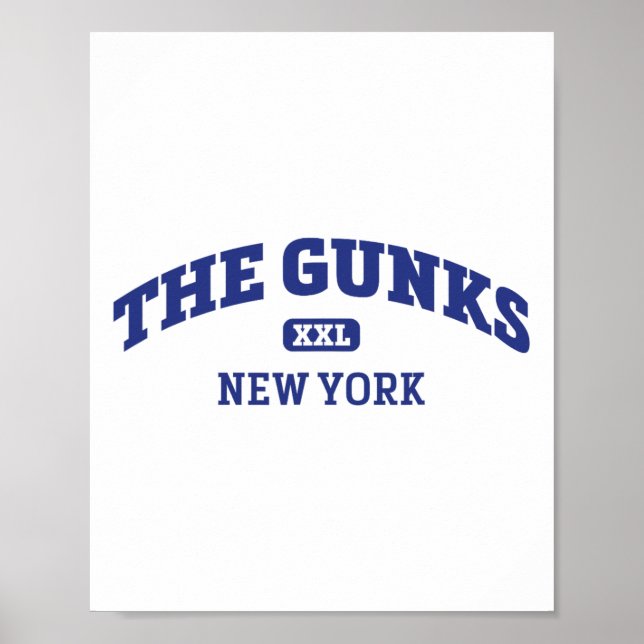 Póster The Gunks College Style Rock Climbing Area Design  (Frente)