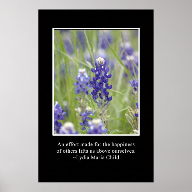 Póster The happiness of others lifts us above ourselves (Frente)