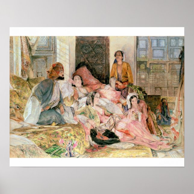 Póster The Harem, c.1850 (Frente)