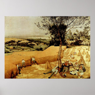 Póster The Harvesters de Pieter Bruegel (1565)