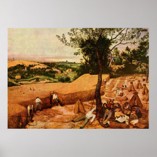 Póster The Harvesters de Pieter Bruegel (1565)