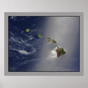 Póster The Hawaii Archipelago aerial view