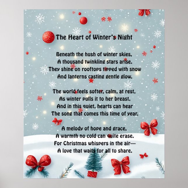 Póster The Heart of Winter’s Night (Frente)