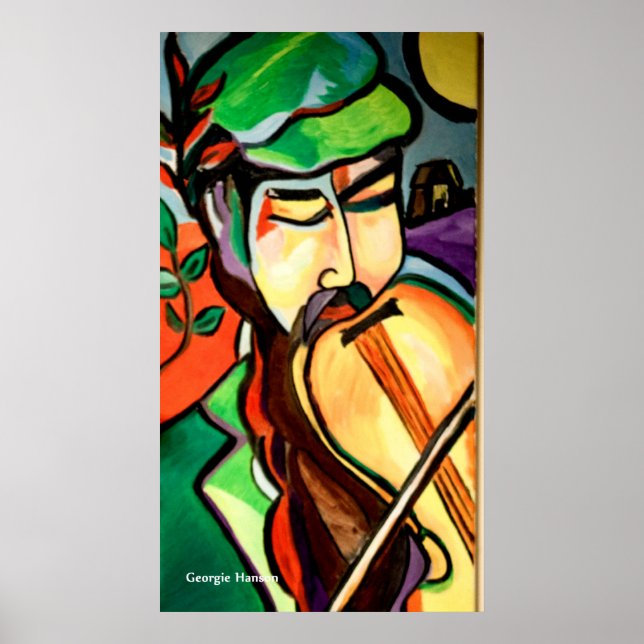Póster The Hebrew Fiddler by Georgie Hanson (Frente)