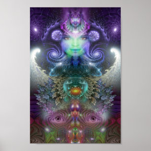 Póster the high priestess