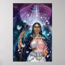 Póster The High Priestess activated - divine feminine art