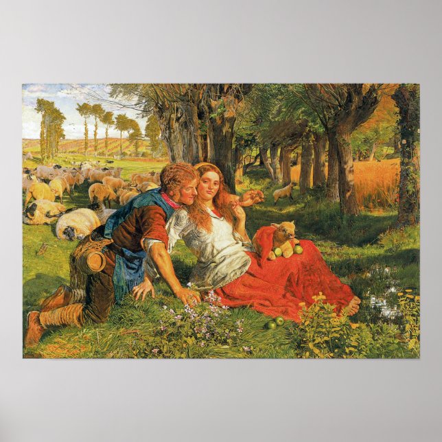 Póster The Hireling Shepherd, 1851-52 (Frente)