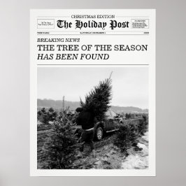 Póster The Holiday Post Newspaper Christmas Tree Farm