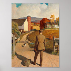 Póster The Homecoming, 1945 by Newell Convers Wyeth