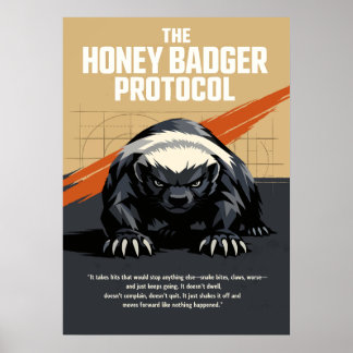 Póster The Honey Badger Protocol Art