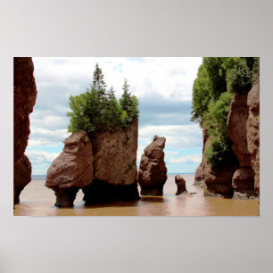Póster The Hopewell Rocks Canada