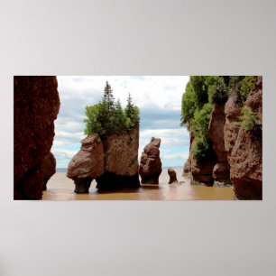 Póster The Hopewell Rocks Canada