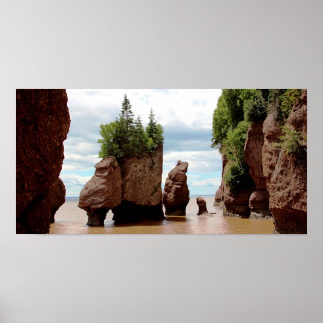 Póster The Hopewell Rocks Canada (Frente)