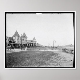 Póster The Hotel at Brighton Beach, N.Y. c1901