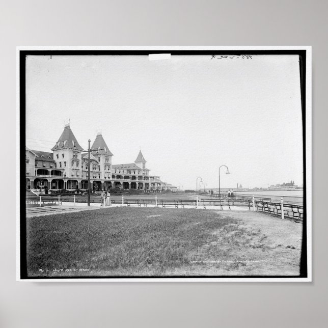 Póster The Hotel at Brighton Beach, N.Y. c1901 (Frente)