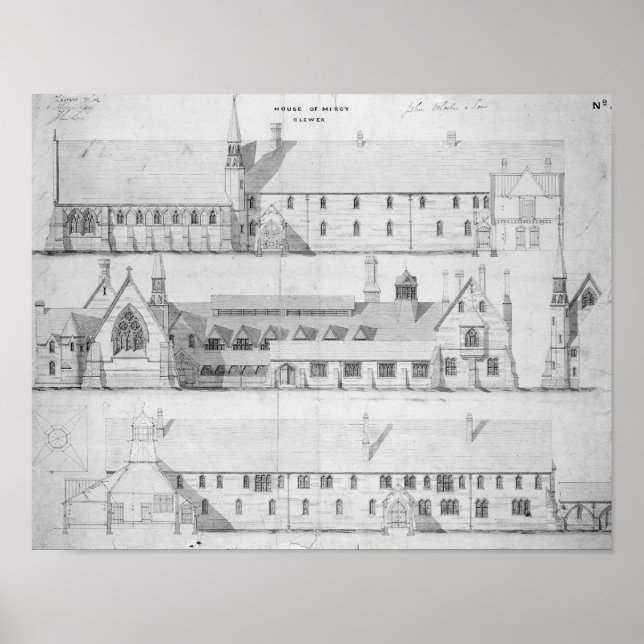 Póster The House of Mercy, Clewer, c.1853 (Frente)