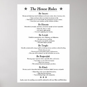 Póster The House Rules v3white
