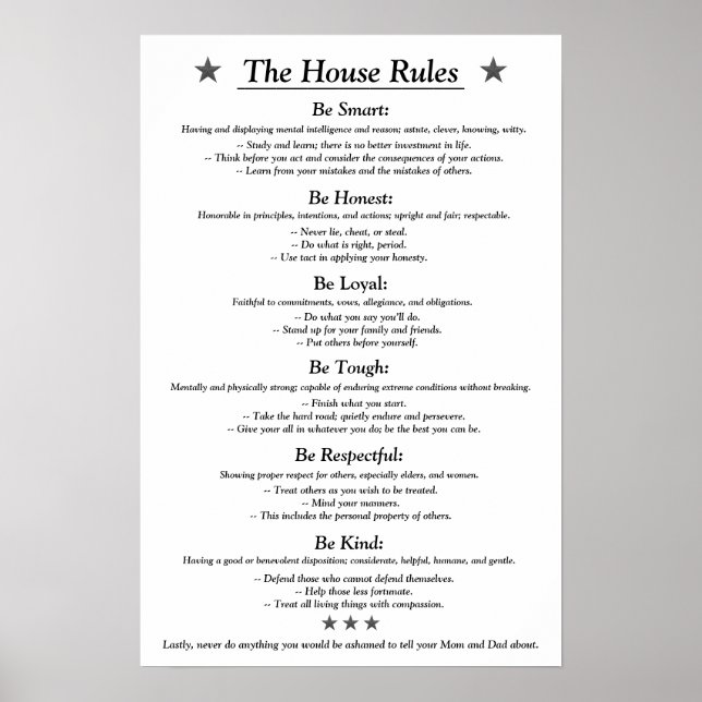 Póster The House Rules v3white (Frente)