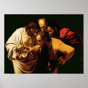 Póster The Incredulity of St. Thomas, 1602-03