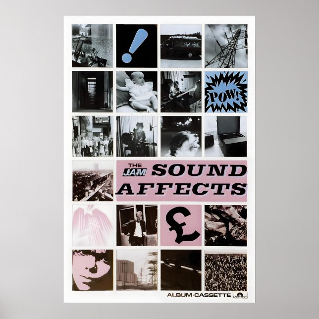 Póster The Jam 1980 Sound Affects (MEGA RARE) Inglés (Frente)