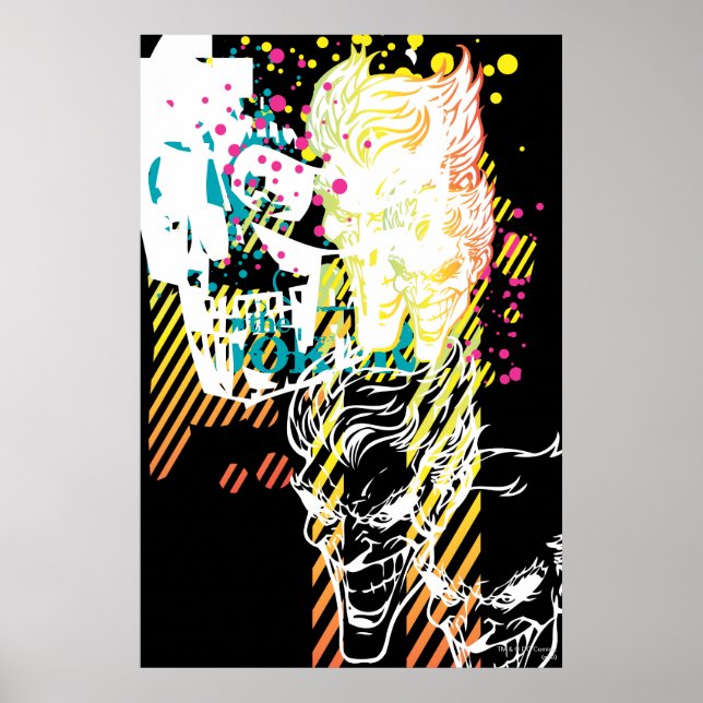 Póster The Joker Neon Montage (Frente)
