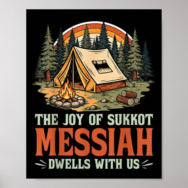 Póster The Joy Of Sukkot Messiah Dwells With Us Jewish Ho (Frente)