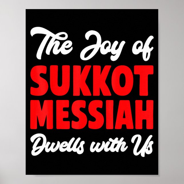 Póster The Joy Of Sukkot Messiah Dwells With Us Jewish Ho (Frente)