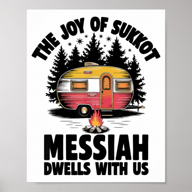 Póster The Joy Of Sukkot Messiah Dwells With Us Jewish Ho (Frente)