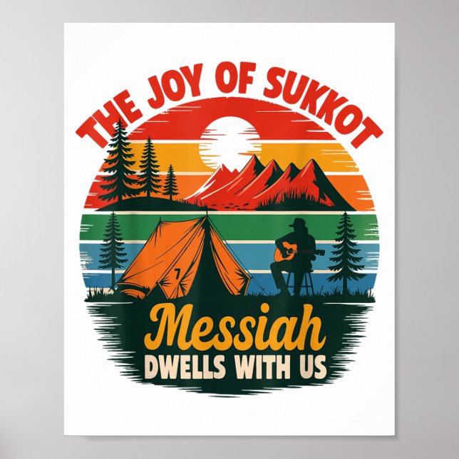 Póster The Joy Of Sukkot Messiah Dwells With Us Jewish Ho (Frente)