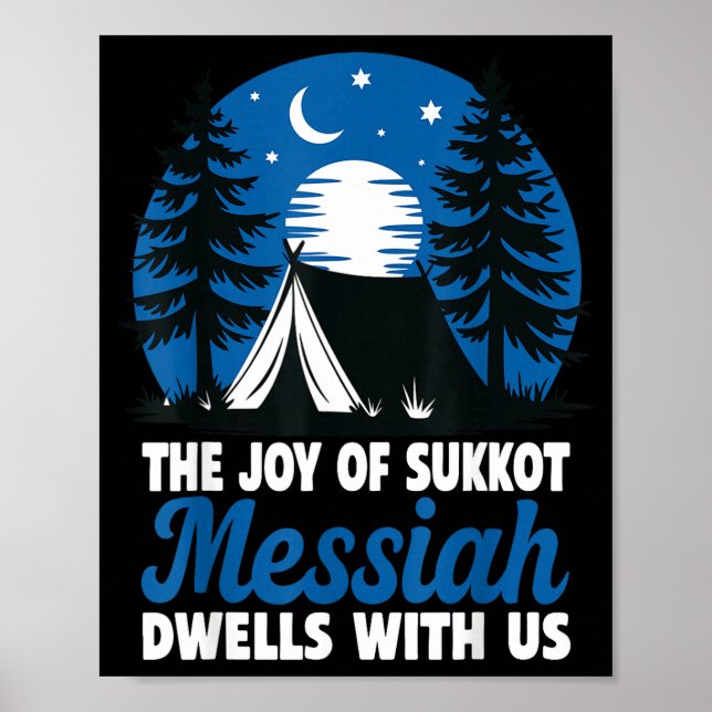 Póster The Joy Of Sukkot Messiah Dwells With Us Jewish Ho (Frente)