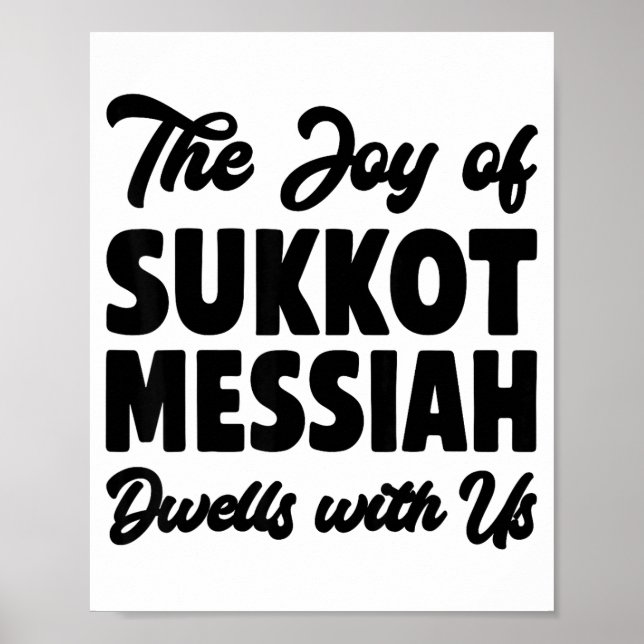 Póster The Joy Of Sukkot Messiah Dwells With Us Jewish Ho (Frente)