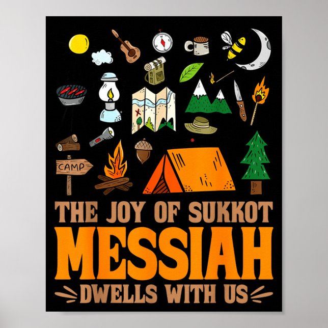 Póster The Joy Of Sukkot Messiah Dwells With Us Jewish Ho (Frente)