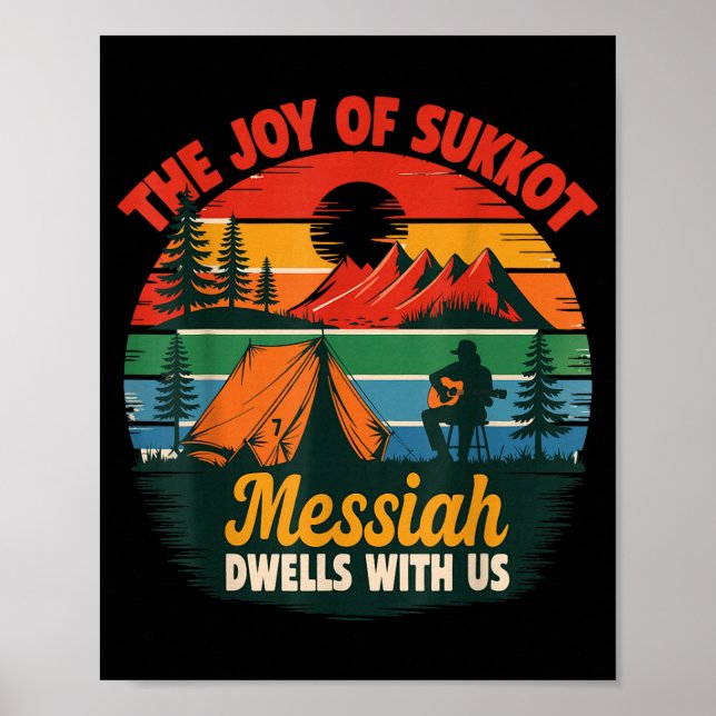 Póster The Joy Of Sukkot Messiah Dwells With Us Jewish Ho (Frente)