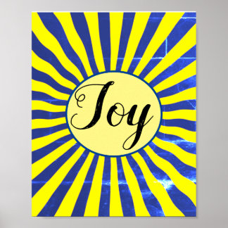 Póster The Joy of the Lord Fruit of the Spirit Sun Rays