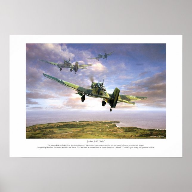 Póster The Junkers Ju 87 " Stuka " (Frente)