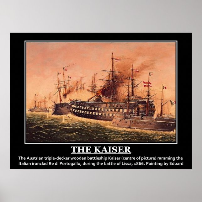 Póster The Kaiser Imperial Austrian Navy Vintage Image (Frente)