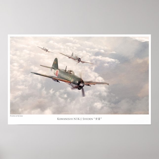 Póster The Kawanishi N1K-J Shiden (Frente)