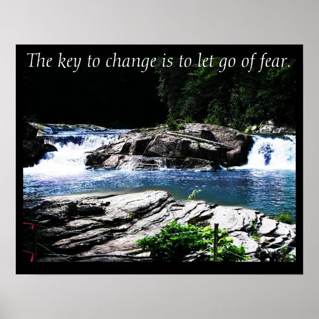 Póster The Key to Change ~ Inspirational Nature Photo (Frente)