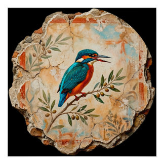 Póster The Kingfisher Fragment: Pompei’s Azure Messenger 