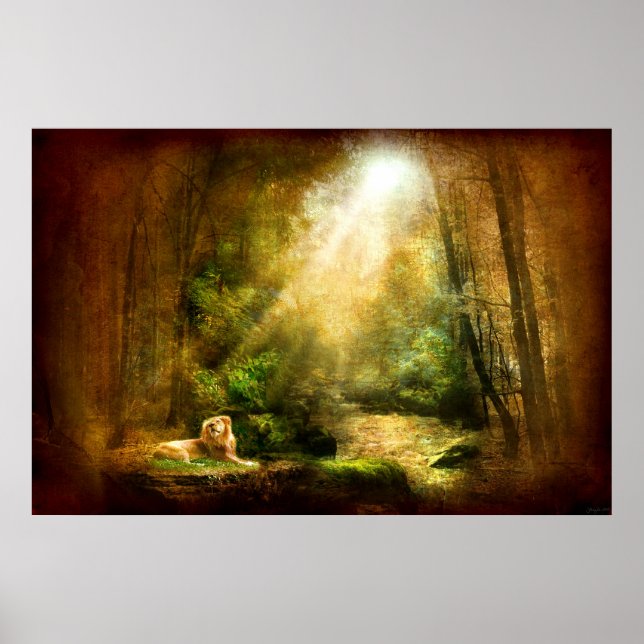 Póster The King's Humility (Lion Art Poster) (Frente)