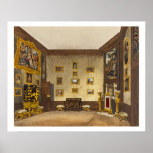 Póster The King's Writing Closet, Hampton Court, from 'Th
