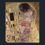 Póster The Kiss Detail - Gustav Klimt<br><div class="desc">Famous romantic painting by Gustav Klimt. The Kiss is a beautiful masterpiece for true lovers of great art. This is a wonderful detail of this classic painting.</div>