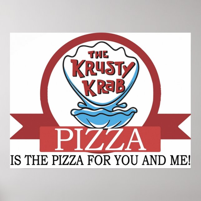 Póster The Krusty Krab Pizza (Frente)