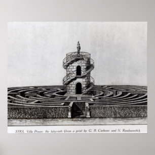 Póster The Labyrinth of the Villa Pisani at Stra, after a