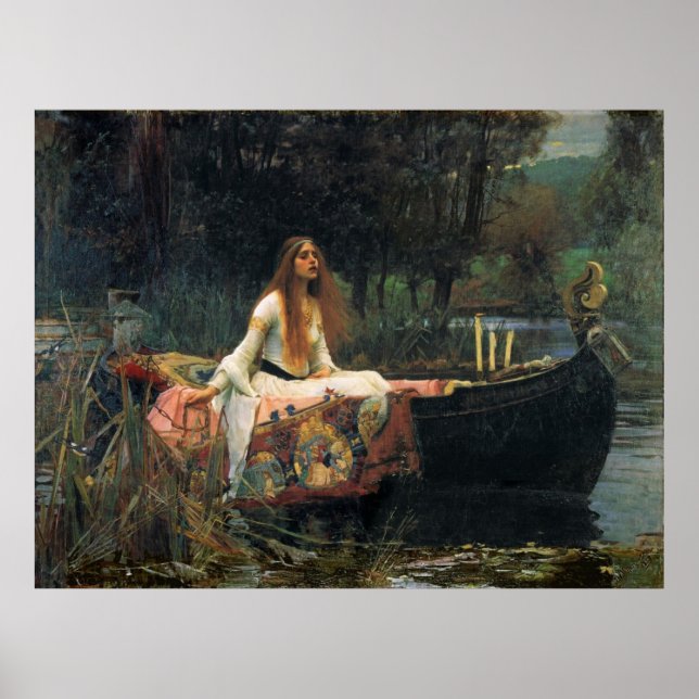 Póster The Lady Of Shalott - Reproduction Art Poster (Frente)
