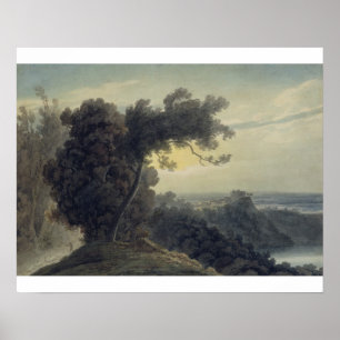 Póster The Lake of Albano and Castle Gandolfo, c.1783-85