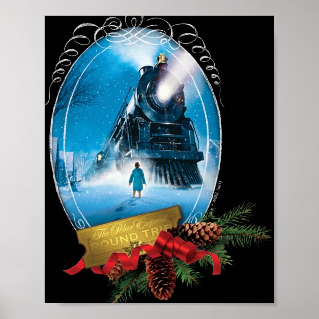 Póster The Lar Express Holiday Framed Train Arrival T Shi (Frente)