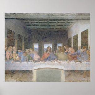 Póster The Last Supper, 1495-97 (fresco)