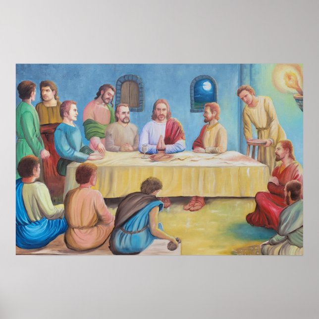 Póster The Last Supper: Jesus and the Disciples (Frente)