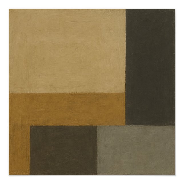 Póster The Ledger That Remembered Textural Ochre (Anverso)